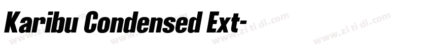 Karibu Condensed Ext字体转换